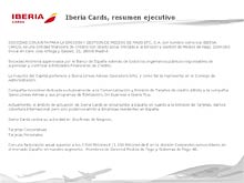 JORNADAS TCNICAS CEAV - Iberia Cards